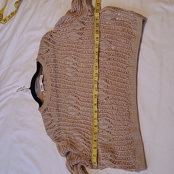 Zara Open Knit Crew Neck Sweater - Picture 6 of 8